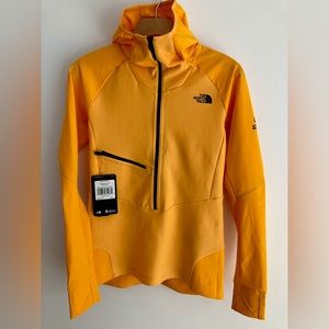 North face jacket in marigold